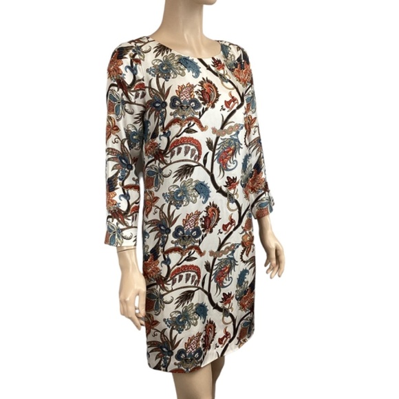 J Crew Collection Jules dress size 00 Shift Dress‎ Print 100% Silk Lined - Picture 4 of 9